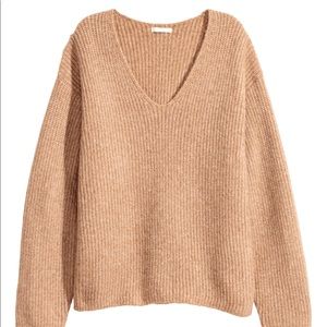 H&M Wide-Cut Sweater Beige